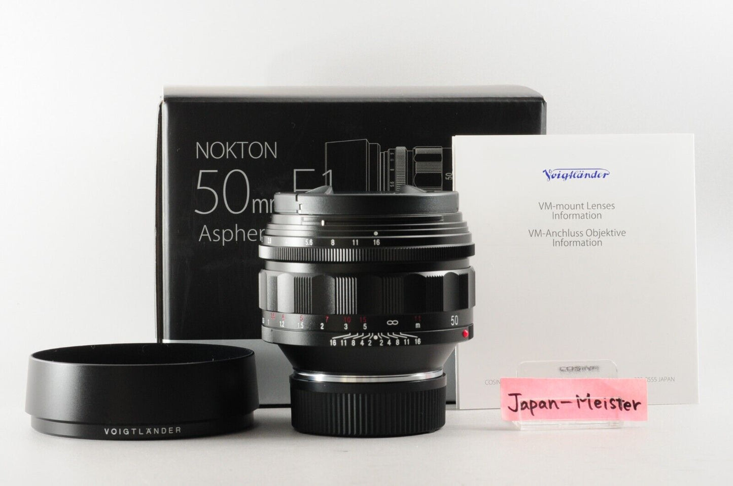 【Rank : S】NOKTON 50mm F/1 Aspherical VM for Leica M mount Black Lens