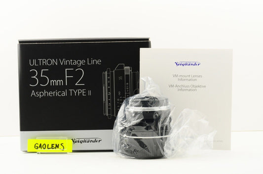 【Rank : S】ULTRON VL 35mm F/2 Type II 2 Black VM Leica M Lens