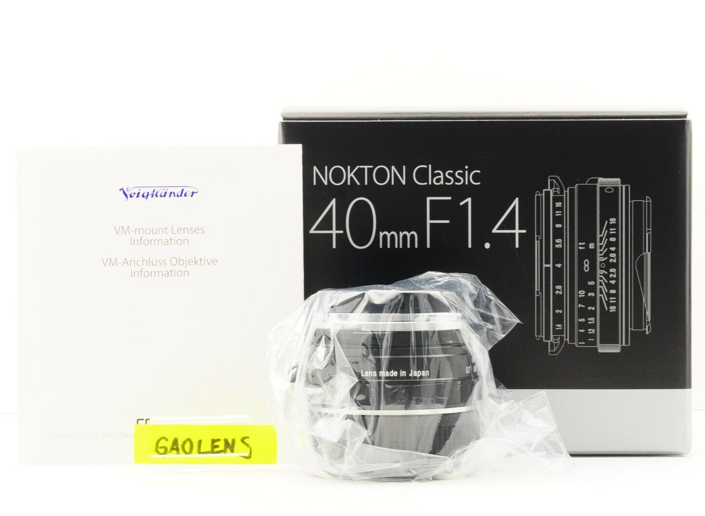 【Rank : S】NOKTON Classic 40mm f/1.4 S.C SC VM For Leica M Mount Lens
