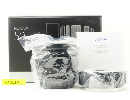 【Rank : S】NOKTON 50mm F1 Aspherical Canon RF Mount Standard Lens