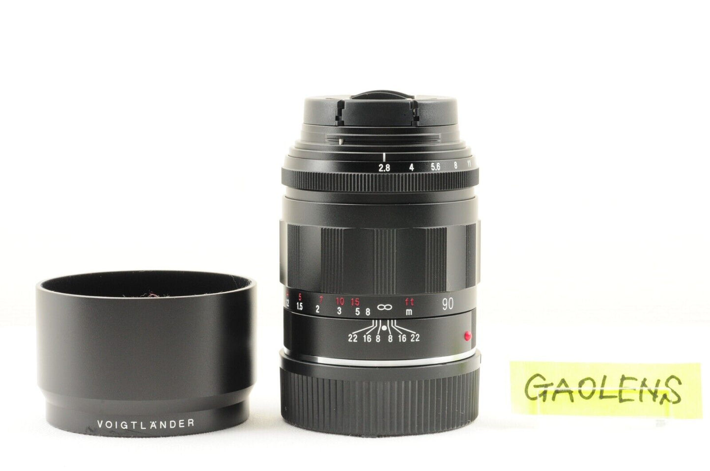 【Rank : S】APO-SKOPAR 90mm F2.8 VM for Leica M Black w/ Hood Tlephoto Lens
