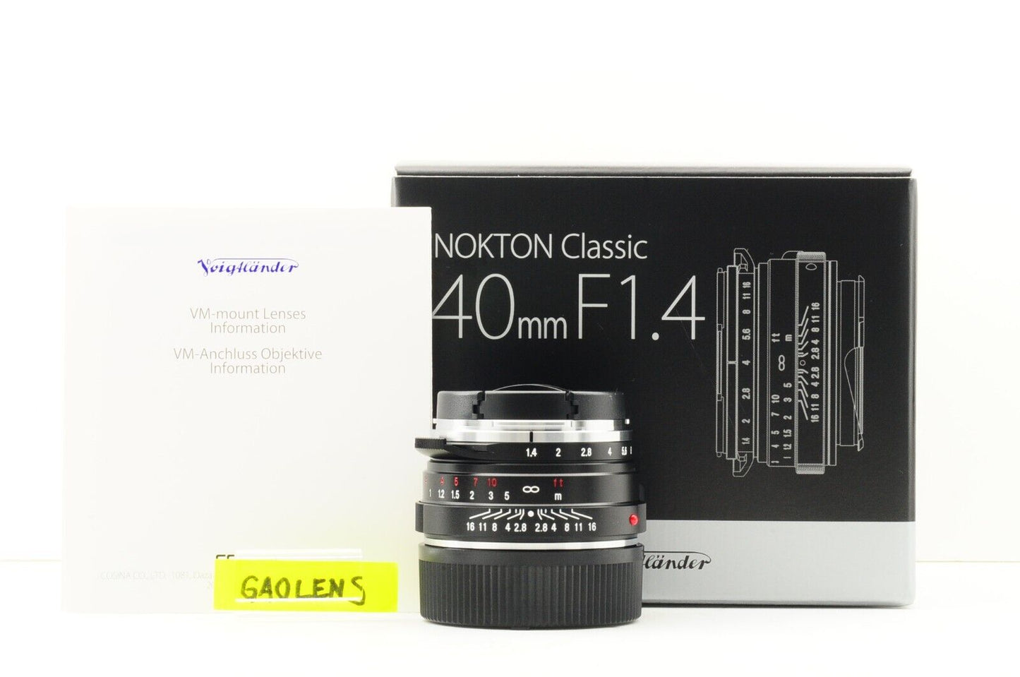 【Rank : S】NOKTON Classic 40mm f/1.4 S.C SC VM For Leica M Mount Lens
